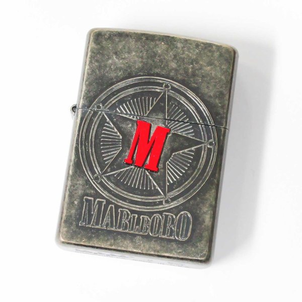 Photo1: Vintage Zippo Marlboro Etching Barrel Finish 2000 Japan Limited Oil Lighter (1)