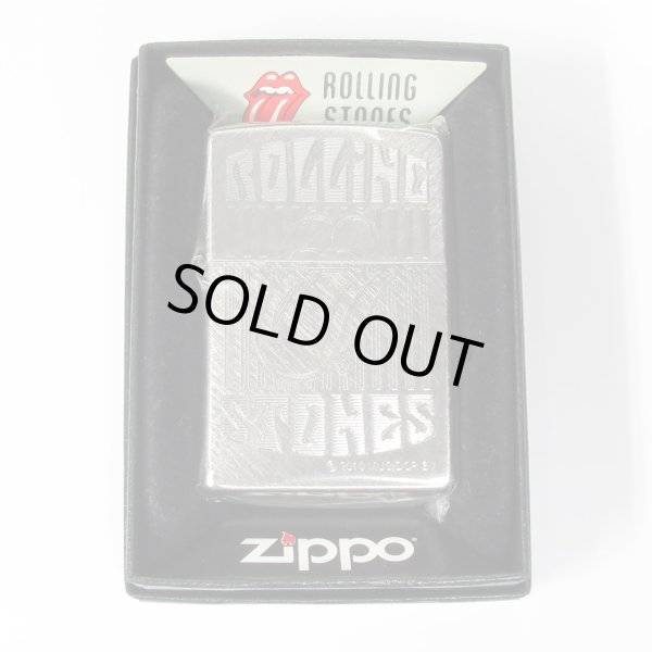 Photo1: Zippo The Rolling Stones Herringbone Sweep Etching Chrome 2013 Oil Lighter (1)