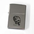 Photo1: Vintage Zippo Tribal Tattoo Skull Chrome Polish Etching Japan Limited Oil Lighter (1)