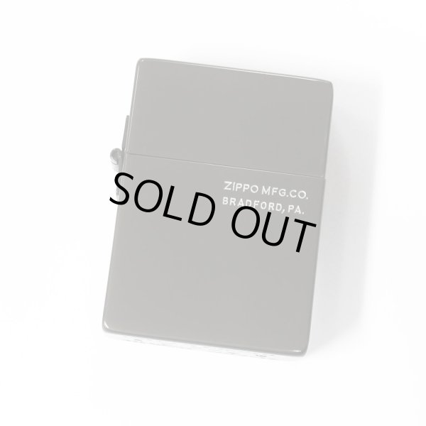 Photo1: Zippo 1935 Replica Side Logo Skull Etching Black Nickel Japan Limited Oil Lighter (1)