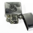 Photo3: Vintage Zippo Tribal Tattoo Skull Chrome Polish Etching Japan Limited Oil Lighter (3)