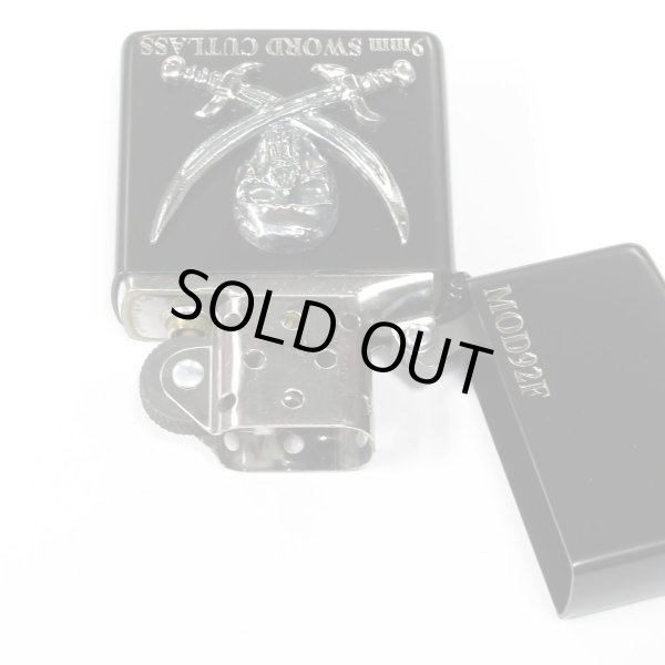 Photo3: Zippo BLACK LAGOON MOD92F Sword Cutlass Metal Both Sides Etching Japanese Anime Japan Limited Oil Ligter (3)