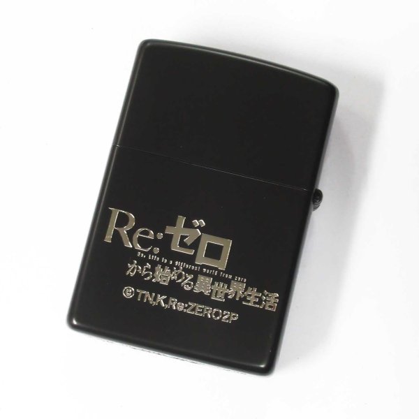 Photo2: Zippo Re:ZERO Starting Life in Another World Echidna Matte Black Silver Both Sides Etching Japan Limited Oil Lighter (2)