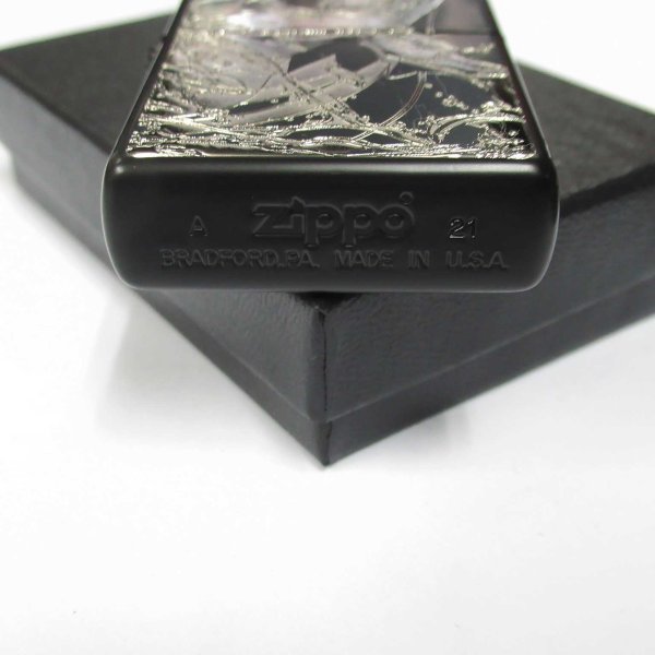 Photo4: Zippo Re:ZERO Starting Life in Another World Echidna Matte Black Silver Both Sides Etching Japan Limited Oil Lighter (4)