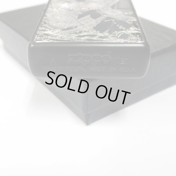 Photo4: Zippo Re:ZERO Starting Life in Another World Echidna Matte Black Silver Both Sides Etching Japan Limited Oil Lighter (4)