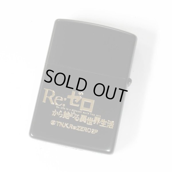 Photo2: Zippo Re:ZERO Starting Life in Another World Beatrice Matte Black Gold Both Sides Etching Japan Limited Oil Lighter (2)