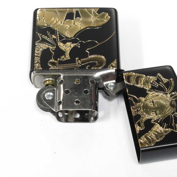 Photo3: Zippo Re:ZERO Starting Life in Another World Beatrice Matte Black Gold Both Sides Etching Japan Limited Oil Lighter (3)