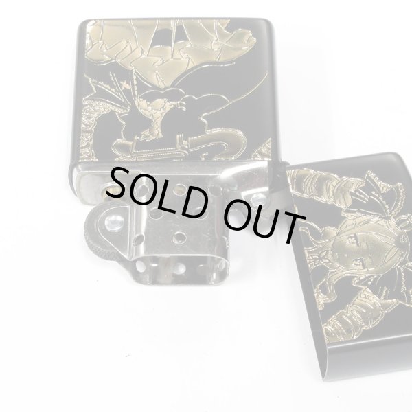 Photo3: Zippo Re:ZERO Starting Life in Another World Beatrice Matte Black Gold Both Sides Etching Japan Limited Oil Lighter (3)