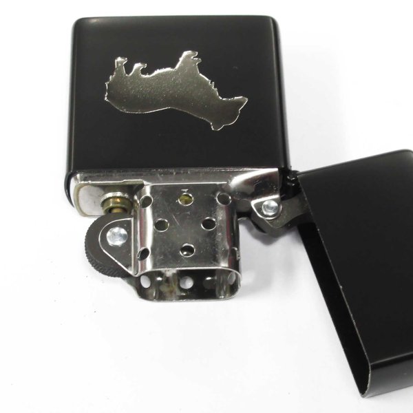 Photo3: Zippo Cowboy Bebop Ain Matte Black Silver Both Sides Etching Japan Limited Oil Lighter (3)