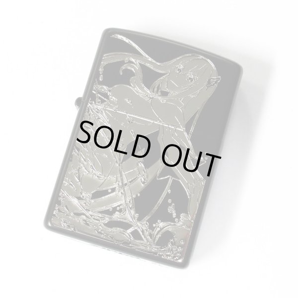 Photo1: Zippo Re:ZERO Starting Life in Another World Echidna Matte Black Silver Both Sides Etching Japan Limited Oil Lighter (1)