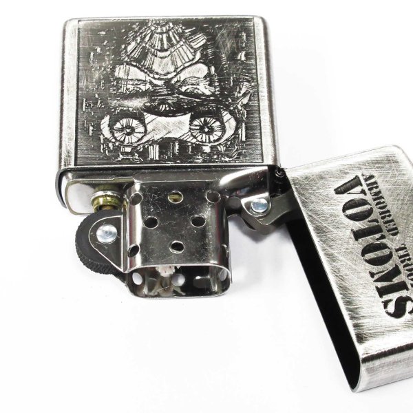 Photo3: Zippo Armored Trooper Votoms Chirico Both Sides Etching Used Finish Feeling Japanese Anime Japan Limited Oil Lighter (3)