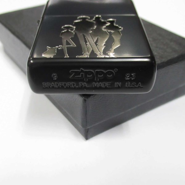 Photo4: Zippo Cowboy Bebop Spaceship Bebop Crew Matte Black Silver Both Sides Etching Japan Limited Oil Lighter (4)
