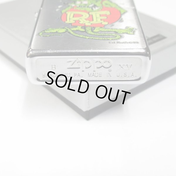 Photo4: Used Vintage Zippo Rat Fink Ed Big Daddy Roth 1999 Chrome Satena Oil Lighter (4)