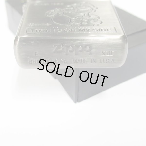 Photo4: Vintage Zippo Popeye the Sailorman Anime Oxidized Nickel Etching Japan Limited Oil Lighter (4)