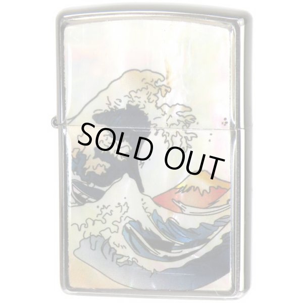 Photo1: Zippo Ukiyoe Wave Mt.Fuji Shell Plate Epoxy Resin Coating Japan Limited Oil Lighter (1)