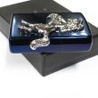 Photo4: Zippo Winning Whinny Silver Horse Metal Blue Titanium Plating Etching Japan Limited Oil Lighter (4)