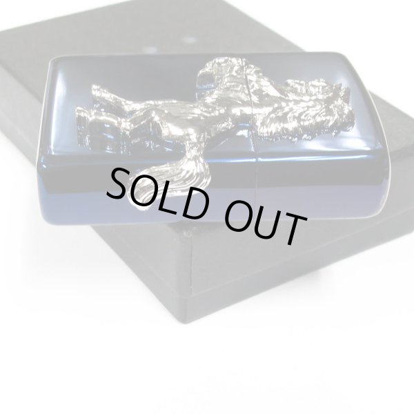 Photo4: Zippo Winning Whinny Silver Horse Metal Blue Titanium Plating Etching Japan Limited Oil Lighter (4)