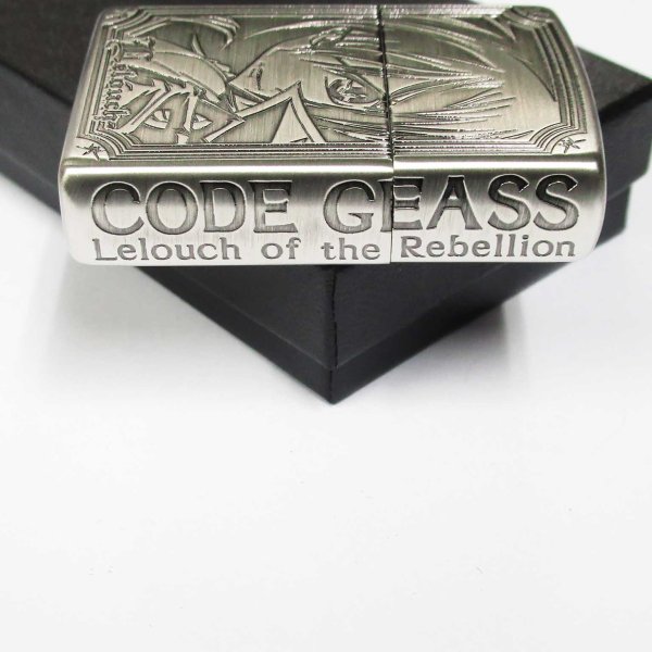 Photo4: Zippo CODE GEASS Lelouch of the Rebellion Oxidized Silver 3-Sides Etching Japan Limited Japanese Anime Oil Lighter (4)