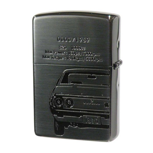 Photo2: Zippo NISSAN SKYLINE GT-R KPGC110 Both Sides Etching Black Nickel Plating Japan Limited Oil Lighter (2)