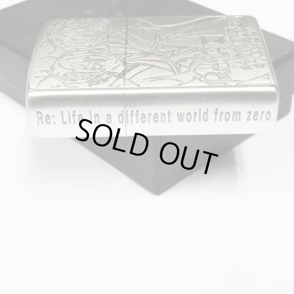Photo4: Zippo Re:ZERO Starting Life in Another World Rem & Ram Oxidized Silver Plating Both Sides Etching Japan Limited Oil Lighter (4)