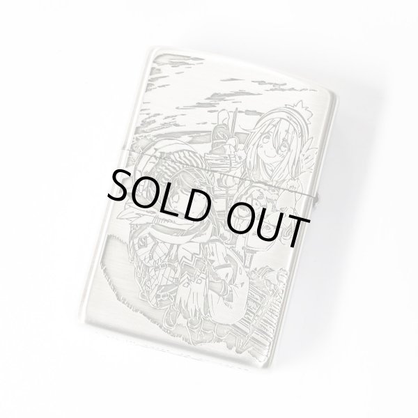 Photo2: Zippo Laid-Back Camp Yurucamp Season3 Nadeshiko Rin Japanese Anime 3-sides Etching Oxidized Silver Japan Limited Oil Lighter (2)