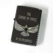 Photo1: Zippo Eagle Feather Metal Onyx Black Nickel Plating Etching Japan Limited Oil Lighter (1)