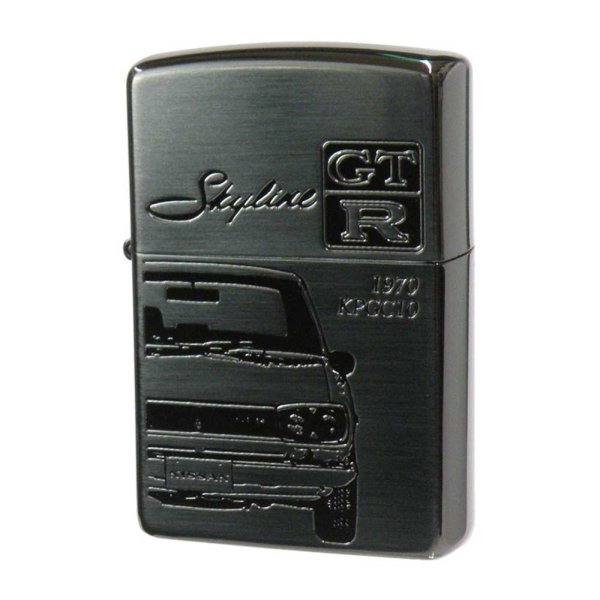 Photo1: Zippo NISSAN SKYLINE GT-R KPGC10 Both Sides Etching Black Nickel Plating Japan Limited Oil Lighter (1)