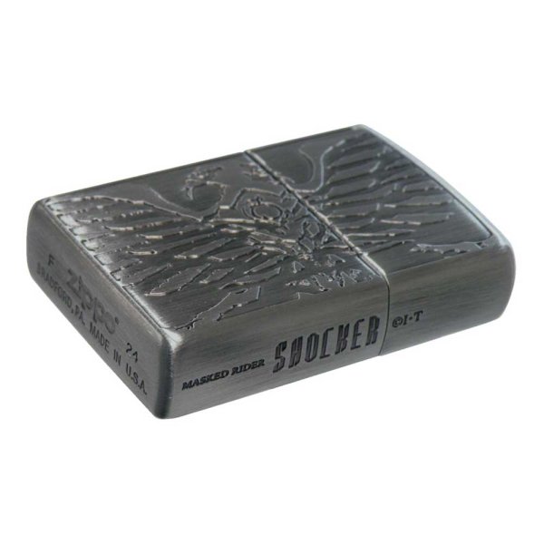 Photo2: Zippo Kamen Rider Shocker Oxidized Silver Plating 2-sides Etching Japanese Hero Japan Limited Oil Lighter (2)