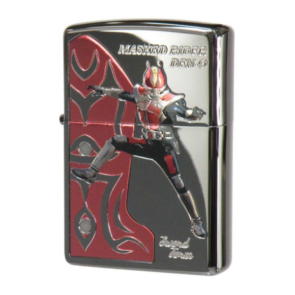 Photo1: Zippo Kamen Rider Den-O Sword Form Momotaros Black Nickel Plating Both Sides Etching Japanese Hero Japan Limited Oil Lighter (1)