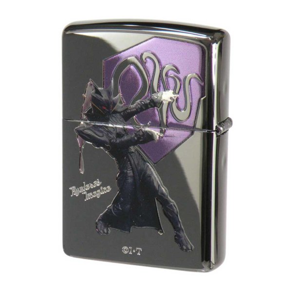 Photo2: Zippo Kamen Rider Den-O Gun Form Ryutaros Black Nickel Plating Both Sides Etching Japanese Hero Japan Limited Oil Lighter (2)