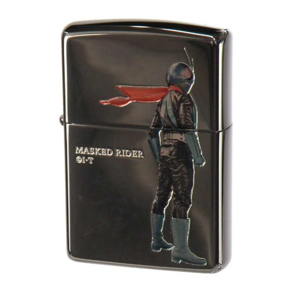 Photo1: Zippo Kamen Rider 1 Black Nickel Plating Etching Japanese Hero Japan Limited Oil Lighter (1)