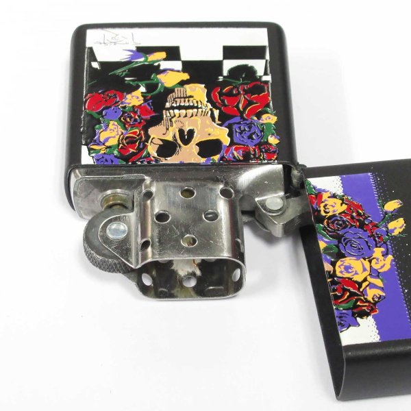 Photo3: Outlet Vintage Zippo Grateful Dead Bertha Skull Matte Black 1997 Japan Limited Oil Lighter (3)