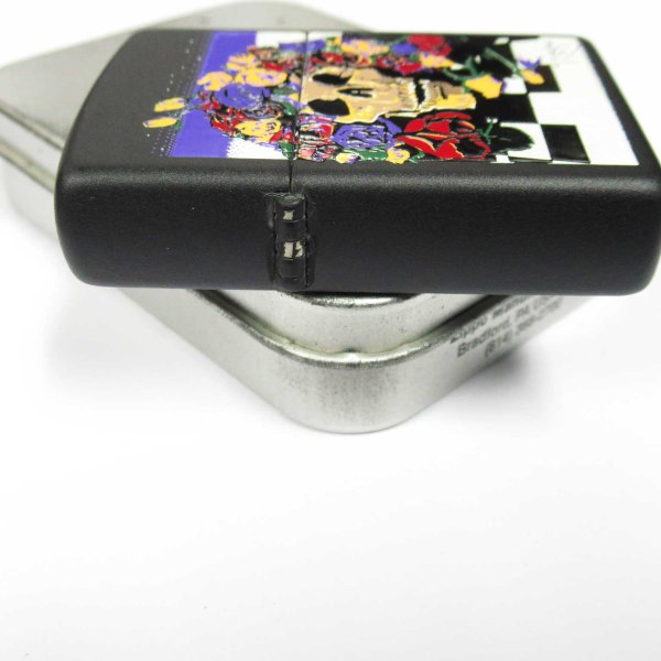 Photo4: Outlet Vintage Zippo Grateful Dead Bertha Skull Matte Black 1997 Japan Limited Oil Lighter (4)