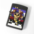Photo1: Outlet Vintage Zippo Grateful Dead Bertha Skull Matte Black 1997 Japan Limited Oil Lighter (1)