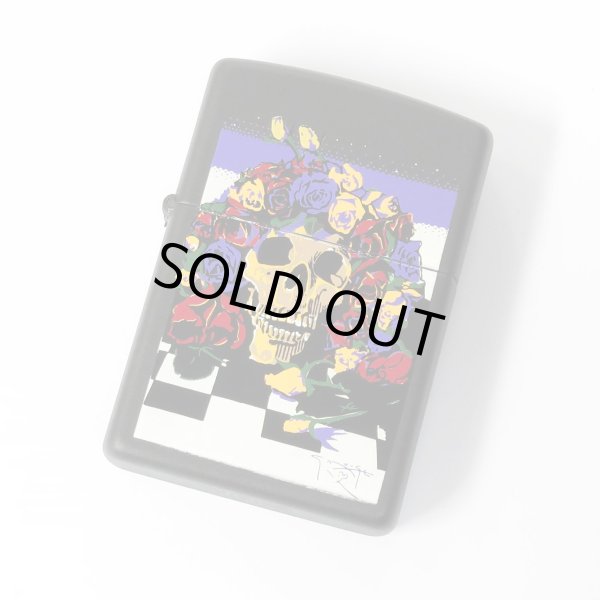 Photo1: Outlet Vintage Zippo Grateful Dead Bertha Skull Matte Black 1997 Japan Limited Oil Lighter (1)