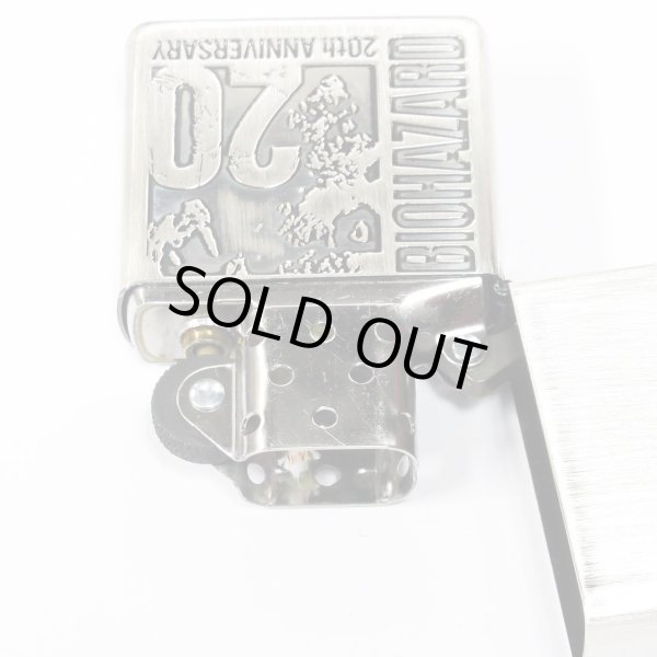 Photo3: Zippo BIOHAZARD 20th Anniversary Logo Used Finish Vintage Feeling Japan Limited Oil Lighter (3)