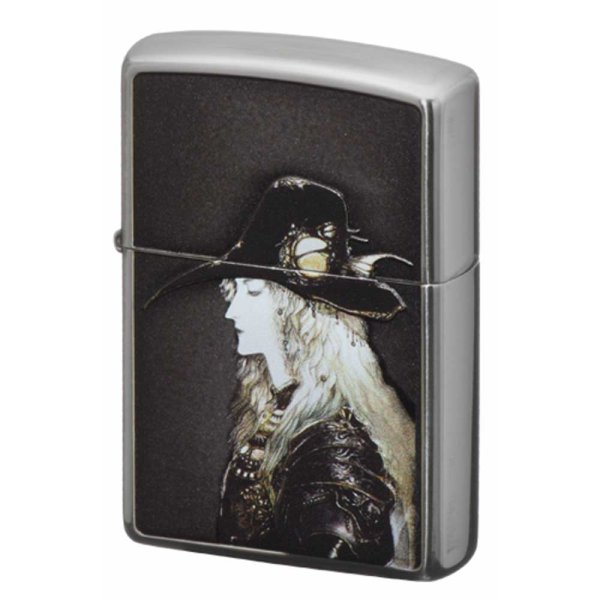 Photo1: Zippo Vampire Hunter Amano Yoshitaka Both Sides Etching Japan Limited Oil Lighter (1)