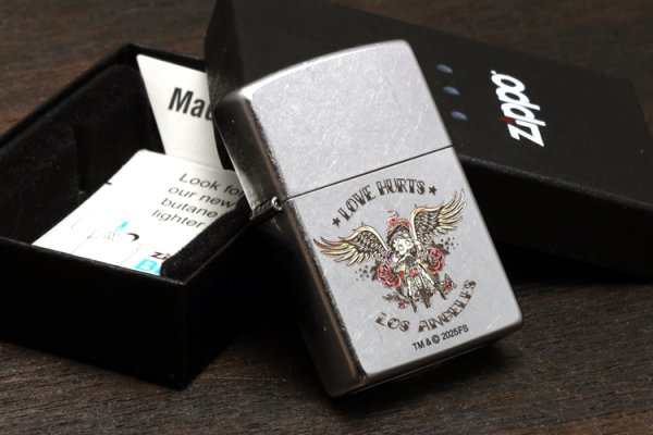Photo5: Zippo Betty Boop Love Hurts Street Chrome Etching Japan Limited Oil Lighter (5)