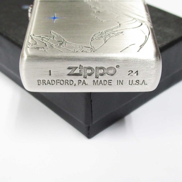 Photo5: Zippo Granblue Fantasy Lyria Oxidized Silver Plating 3-Sides Etching Japan Limited Oil Lighter (5)
