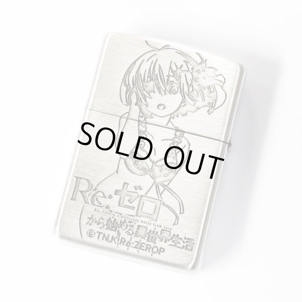 Photo2: Zippo Re:ZERO Starting Life in Another World Rem Oxidized Silver Plating 3-Sides Etching Japan Limited Oil Lighter (2)