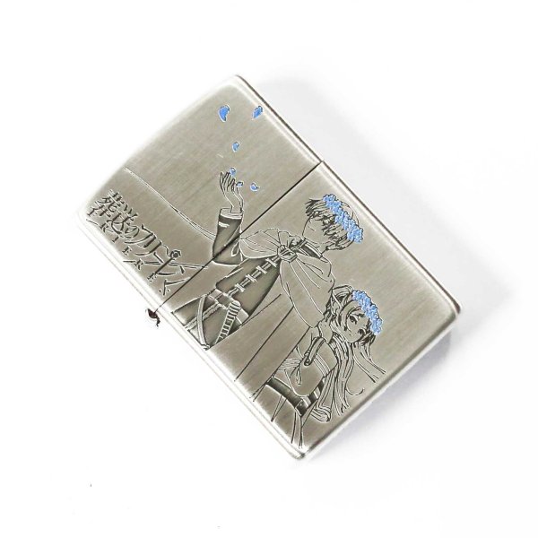 Photo1: Zippo Frieren Beyond Journey's End Himmel Oxidized Silver Both Sides Etching Japan Limited Japanese Anime Oil Lighter (1)