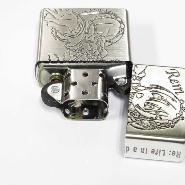Photo3: Zippo Re:ZERO Starting Life in Another World Rem Oxidized Silver Plating 3-Sides Etching Japan Limited Oil Lighter (3)
