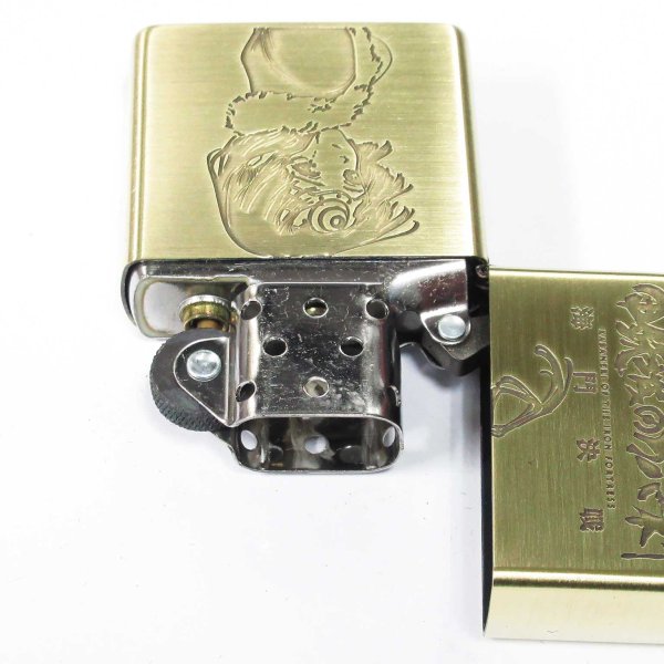 Photo3: Zippo Kabaneri of the Iron Fortress The Battle of Unato Mumei Oxidized Brass Plating Both Sides Etching Japan Limited Oil Lighter (3)
