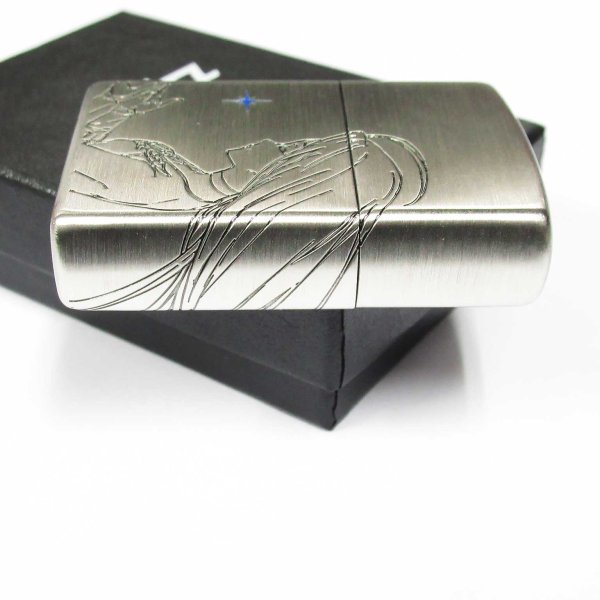 Photo4: Zippo Granblue Fantasy Lyria Oxidized Silver Plating 3-Sides Etching Japan Limited Oil Lighter (4)