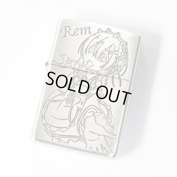 Photo1: Zippo Re:ZERO Starting Life in Another World Rem Oxidized Silver Plating 3-Sides Etching Japan Limited Oil Lighter (1)