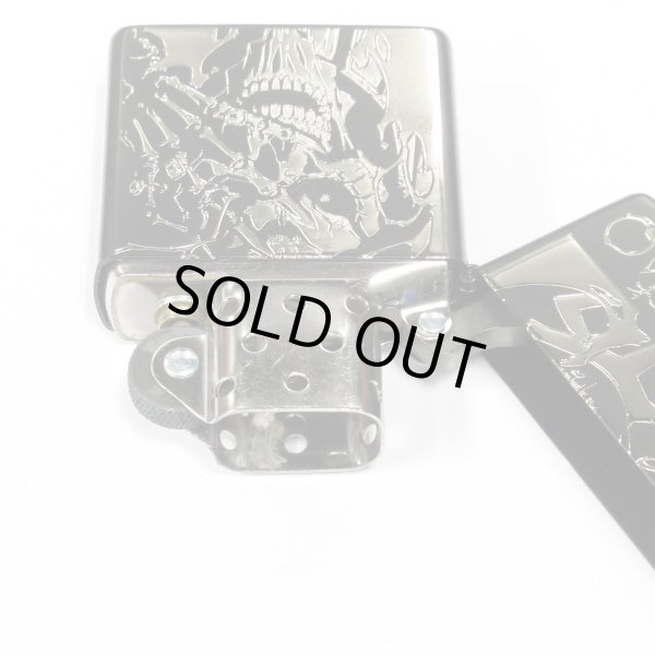 Photo3: Zippo Overlord Ainz Albedo Matte Black Silver Both Sides Etching Japan Limited Japanese Anime Oil Lighter (3)