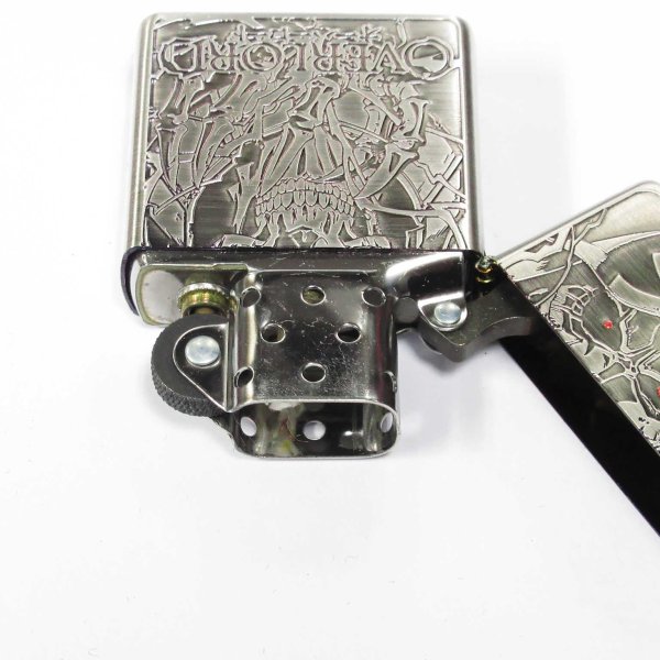 Photo3: Zippo Overlord Ainz Oxidized Silver Both Sides Etching Japan Limited Japanese Anime Oil Lighter (3)