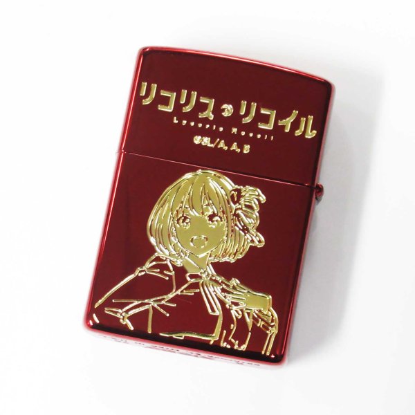 Photo2: Zippo Lycoris Recoil Chisato Ion Red Both Sides Etching Japan Limited Japanese Anime Oil Lighter (2)