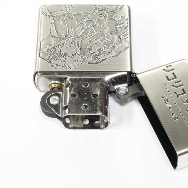 Photo3: Zippo Lycoris Recoil Chisato Takina Oxidized Silver Both Sides Etching Japan Limited Japanese Anime Oil Lighter (3)