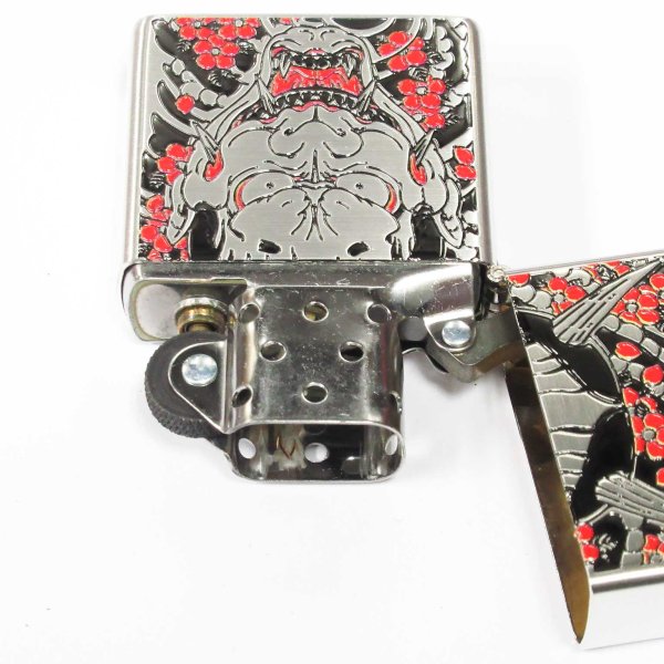 Photo3: Zippo Ryu ga Gotoku 8 Gaiden Goro Majima Hannya Tattoo Like a Dragon Oxidized Silver Both Sides Etching Japan Limited Oil Lighter (3)